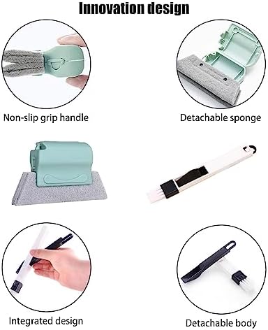 Window Groove Cleaning Tools Set, Small Multipurpose Track Brush - Image 3