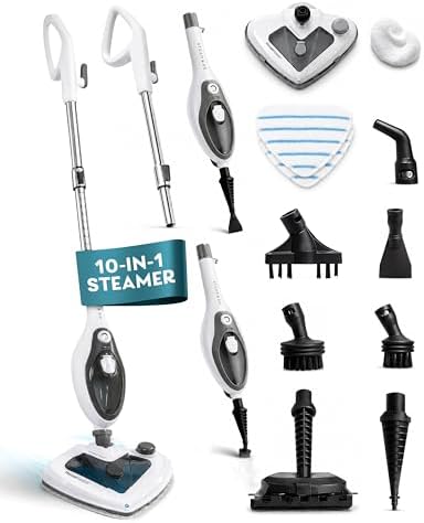 Steam & Go 10-in-1 Multi-Surface Mop and Handheld Steam Cleaner by SteamandGo