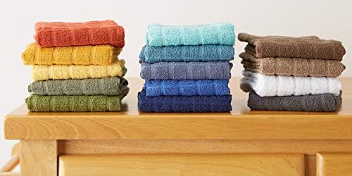 DII Basic Terry Collection Windowpane Dishtowel Set, Stonewash Solid, 4 Piece - Image 6