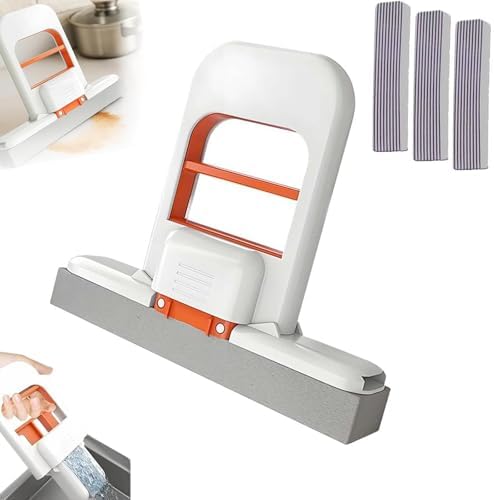 Portable Mini Foldable Desktop Mop, Handheld Self-Squeezing Sponge Mop - Image 7