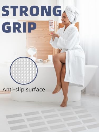 Secopad 12PCS Strip Non Slip Bathtub Stickers - Image 3