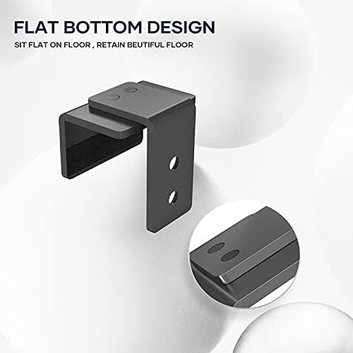 EaseLife Sliding Barn Door Bottom Floor Guide, U Shape, Flexible Adjustable Fit - Image 4