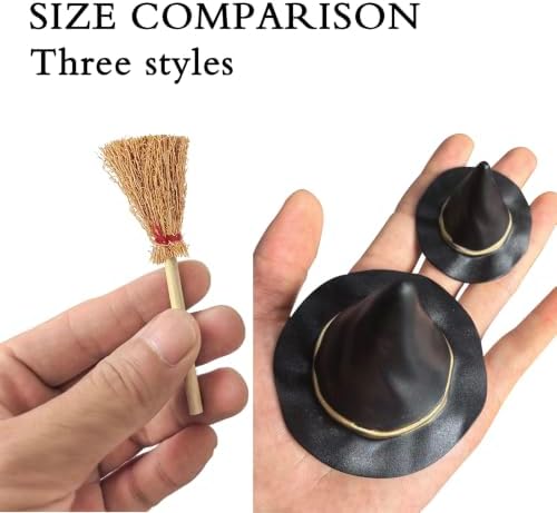 14 Pcs Mini Black Witch Hats - Image 5