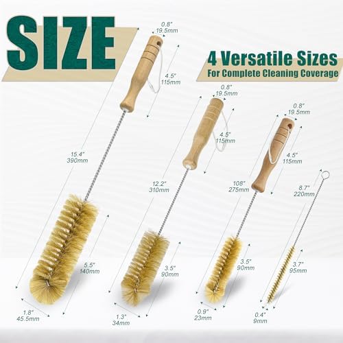 Boar Bristle Bottle Brush Set - Image 2