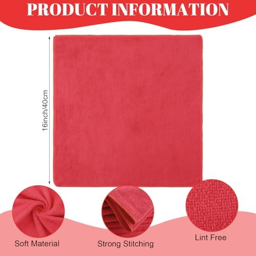 Nuenen Car Microfiber Clean Cloths, 16 x 16 Inch - Image 3