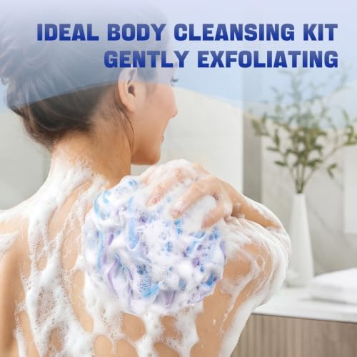AmazerBath Loofah Sponge 75g/Piece, Exfoliating Bath Sponge Body Scrubber - Image 3