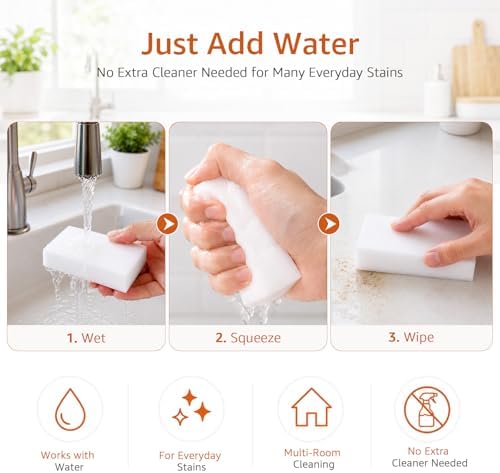 50 Pack Melamine Cleaning Sponges - Image 4