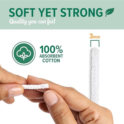 176 Count Bulk Soft Bristle Pipe Cleaners Chenille in White - Image 5