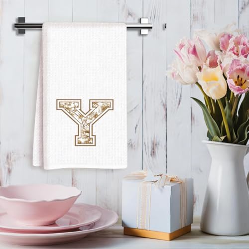 Chinoiserie Initial Kitchen Towels, Personalized Kitchen Towels, Personalized - Image 3
