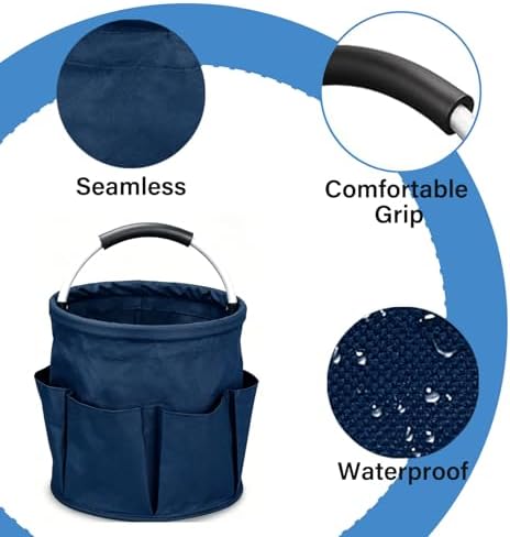17L Foldable Storage Basket Cleaning Caddy - Image 3