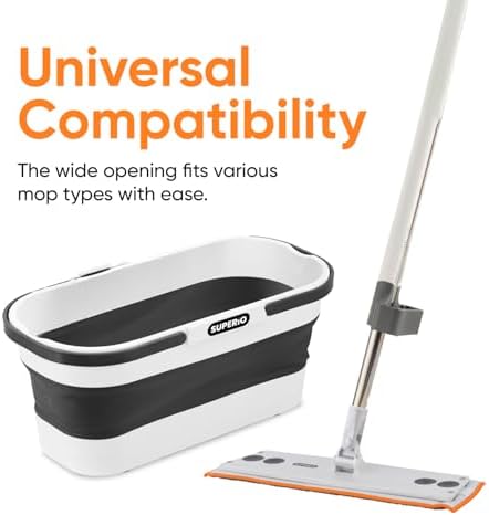 Superio Fold N' Go 10L Collapsible Mop Bucket - Image 7