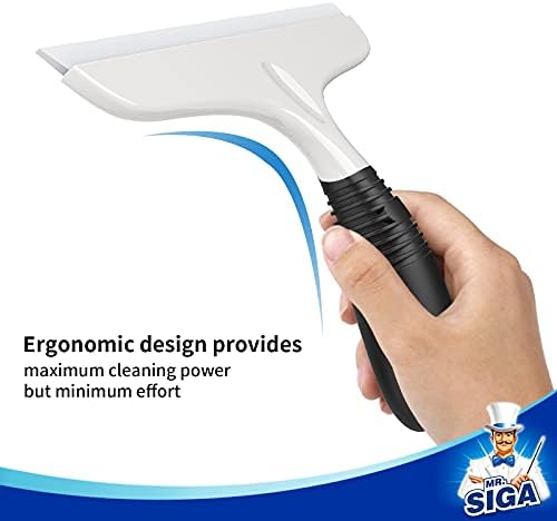 MR.SIGA Silicone Squeegee for Shower Doors, 25 cm/10 inch - Image 4