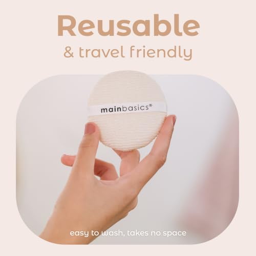 MainBasics Face Scrubber Exfoliator Pads 4-Pack, Exfoliating Sponge - Image 6