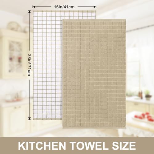 Homaxy Large Premium Cotton Kitchen Towels 16"x 28", 8 Pack - Image 5