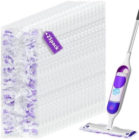 25 Pack Disposable Power Mop Refill Pads by ZQZiQi