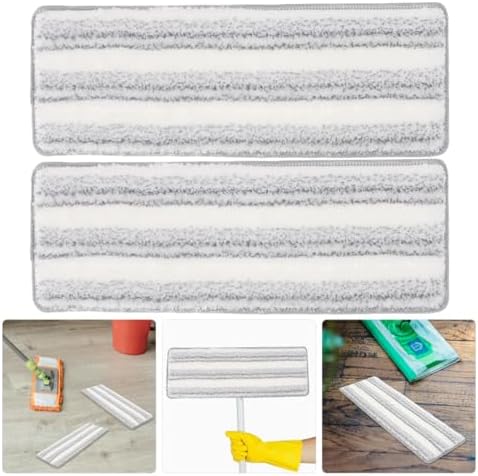 FRCOLOR Microfiber Replacement Mop Pads 5-Pack Self-Adhesive Mop Pad Refill - Image 4
