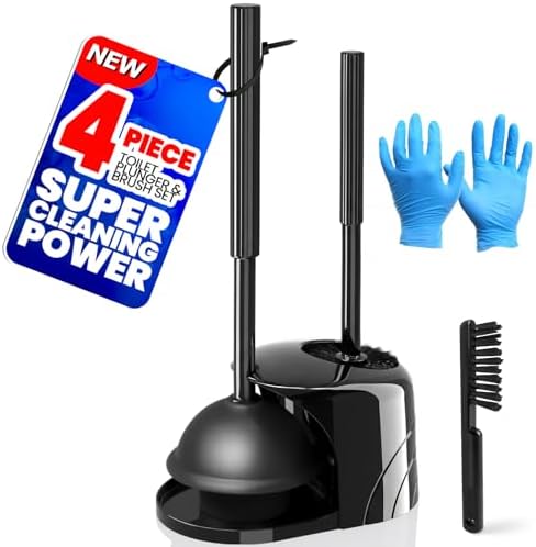 4in1 Toilet Plunger and Brush Set by Unknown