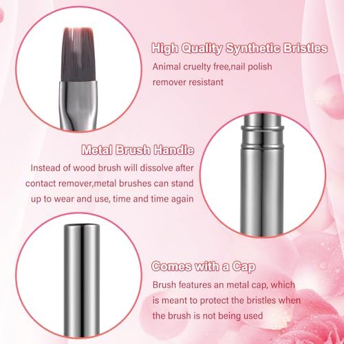 3Pcs Nail Clean Up Brushes, Nail Brushes - Image 3