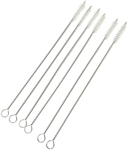 Honbay Straw Cleaner Brushes, nylon bristles stainless steel handle, Nylon - Image 3