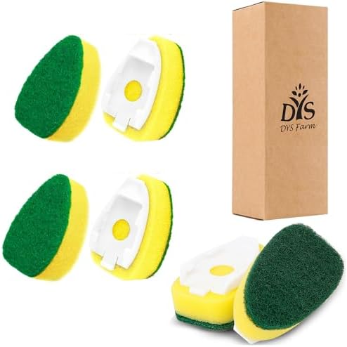 Dish wand Sponge Refills, 6 Sponges Replacement Heads DishWand Non Scratch by DYSFarm