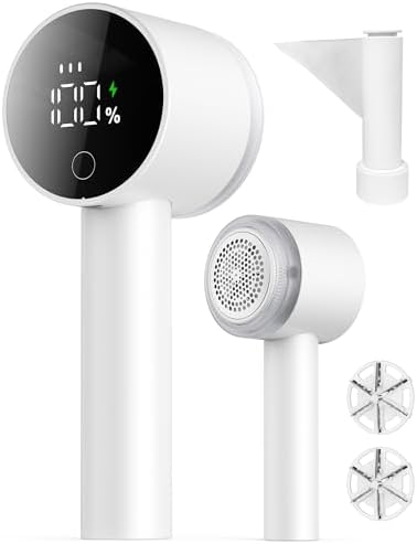 Fabric Shaver, 2 in 1 Rechargeable Sweater Shaver by Peiyuu