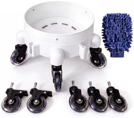 5 Gallon Bucket Dolly, 3 Inch Silent Casters by Unknown
