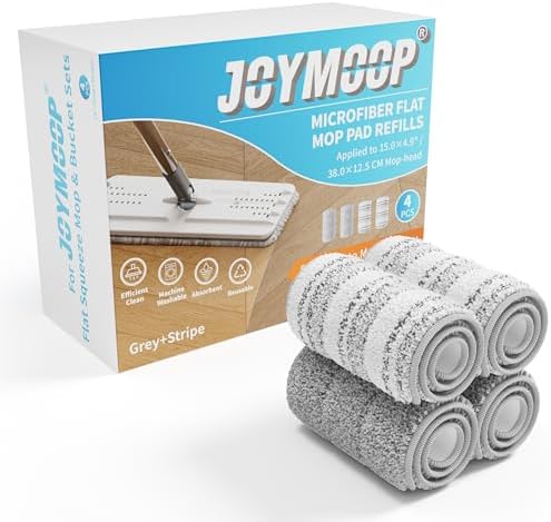 JOYMOOP Reusable Microfiber Mop Pads by JOYMOOP
