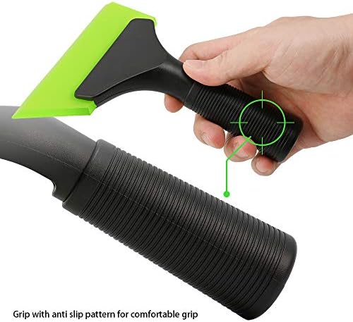 FOSHIO Small Squeegee with 5 Inch Green Rubber Blade Mini Wiper Window Tinting - Image 3