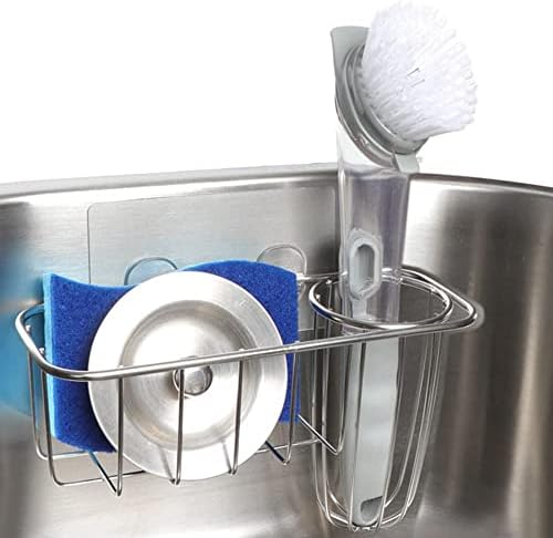 HULISEN Kitchen Sponge Holder, Stainless Steel Sink Caddy by HULISEN