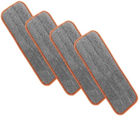 Superio Microfiber Mopping Pad, 8 x 4.5 Inch Reusable Washable Mop Replacement by Superio