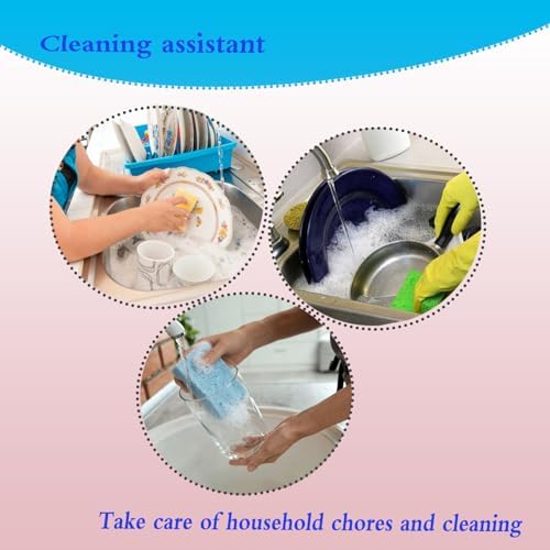 12 Pack Cellulose Kitchen Sponge, Non-Scratch Natural Clean Sponge - Image 4