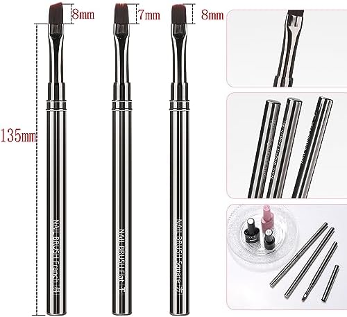 3Pcs Nail Art Clean Up Brushes, - Image 7