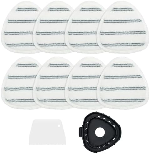 10 Pack Microfiber Flat Mop Head Refills by Heuihm
