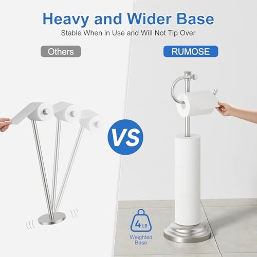 RUMOSE Toilet Paper Holder Stand - Image 3