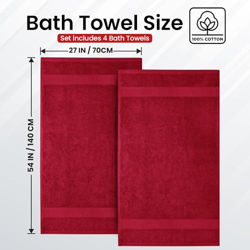 Infinitee Xclusives 100% Ring-Spun Cotton Bath Towels - Image 3