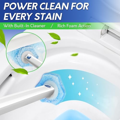 BOOMJOY Only Compatible BOOMJOY Disposable Toilet Brush, Replacement Heads - Image 2