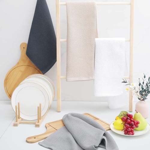 Homaxy 100% Cotton Waffle Weave Kitchen Dish Towels 24-Pack - Image 6