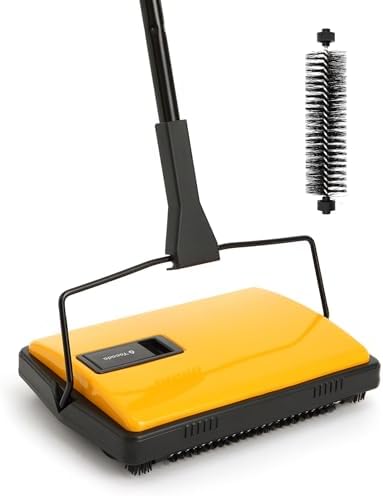 Yocada Manual Carpet Sweeper Cleaner Household Sweeper Hand Push by Yocada