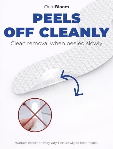 Clear Bloom Anti-Slip Shower Stickers, Non-Slip Bathtub Floor Grip, 24 Pack - Image 3