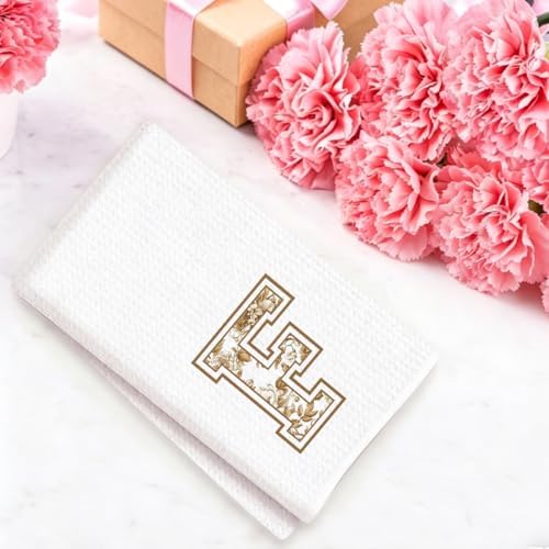 Chinoiserie Initial Kitchen Towels, Personalized Kitchen Towels, Personalized - Image 4