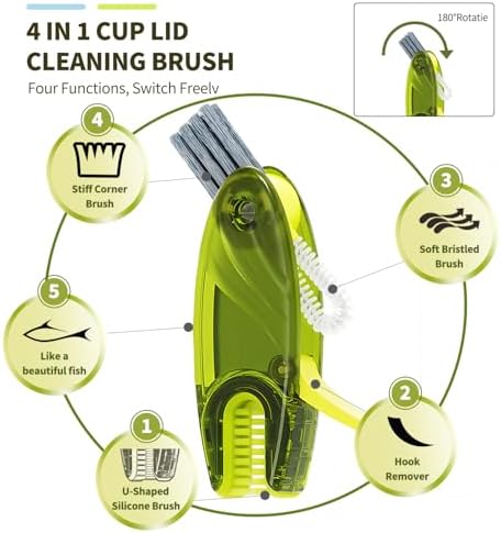 3 in 1 Cup Lid Gap Cleaning Brush Set - Image 6