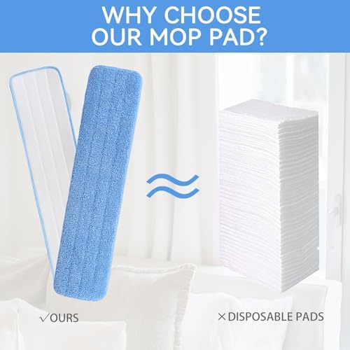 Replacement Microfiber Pad for Rubbermaid Commercial 24 Inch Mop Head - Image 4