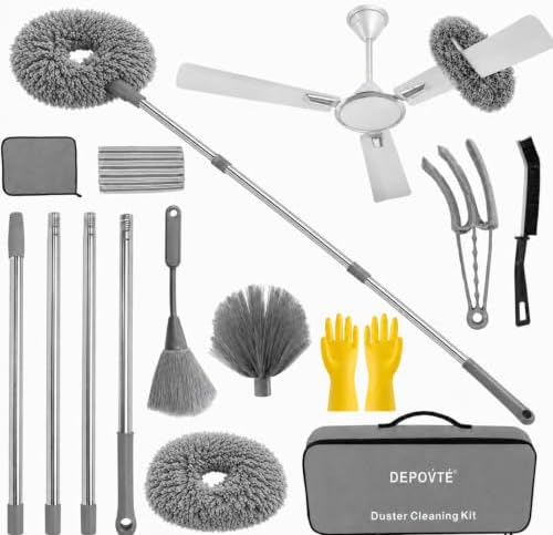 Ceiling Fan Cleaner Duster Kit 72 Inch Ceiling Fan Duster Extension Pole by DEPOVTE