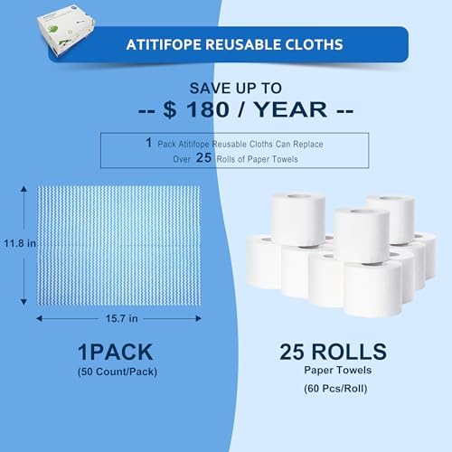 Reusable Cleaning Cloths, Thickened Heavy Duty Wipes - Image 5