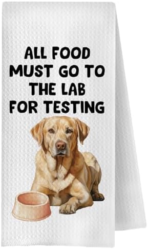 Funny Labrador Retriever Kitchen Towels, Labrador Retriever Gifts by Unknown