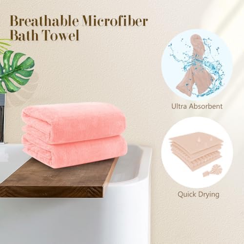 Orighty Bath Towels, Soft Feel Bath Towel, 2 Pack - Image 5