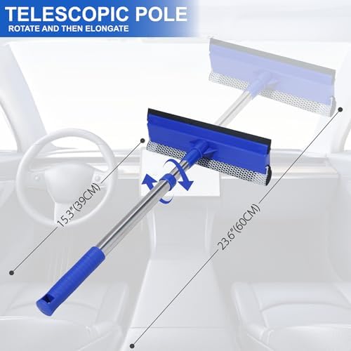2-in-1 Car Windshield Squeegee and Sponge Scrubber - Image 3