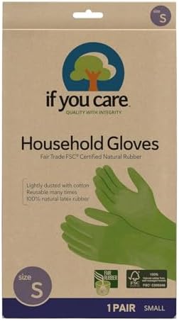 If You Care Small Cotton Flock Lined Protective Gloves, 1 Pair - Image 2