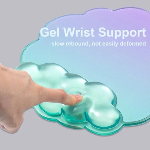 2 Pcs Cloud Keyboard Wrist Rest and Gel Mouse Pad - Image 5