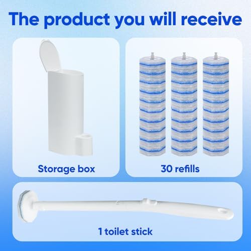 Disposable Toilet Brush and Holder Set, - Image 2